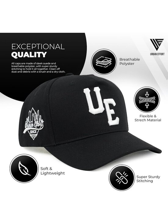 Unisex Black Vintage Trucker Hat Baseball Snapback Closure Cap for Outdoors main image 6